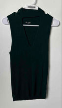 Load image into Gallery viewer, Express Womens Dark Green Knit V-neck Sleeveless Pullover Tank Top Size Large
