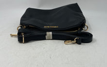 Load image into Gallery viewer, Michael Kors Womens Black Pebbled Leather Adjustable Strap Crossbody Bag
