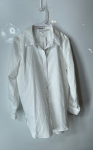 Load image into Gallery viewer, Calvin Klein Womens White Cotton Modern Essentials Button-Up Shirt Sz M With Tag
