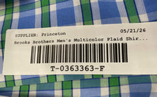 Load image into Gallery viewer, Brooks Brothers Mens Multicolor Plaid Cotton Regular Fit Button-Up Shirt Size XL
