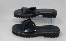 Load image into Gallery viewer, Donald Pliner Womens Beulah Black Leather Open Toe Slide Sandals Size 9.5M

