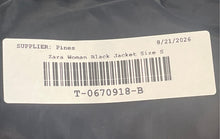 Load image into Gallery viewer, Zara Womens Black Faux Leather Asymmetric Front Zip Belted Biker Jacket Size S
