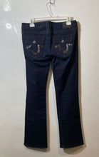 Load image into Gallery viewer, True Religion Womens Billy Blue Denim Dark Wash Pockets Bootcut Jeans Pants 28
