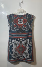 Load image into Gallery viewer, Banana Republic Womens Multicolor Medallion Cap Sleeve Shift Dress Size 00
