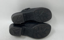 Load image into Gallery viewer, B.O.C. Womens Black Faux Leather Block Heel Slip-On Clog Shoes Size 6M
