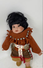 Load image into Gallery viewer, Elke Hutchens Little Eagle Dancer Baby Girl Indian Collector Porcelain Doll
