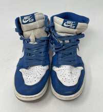 Load image into Gallery viewer, Authentic Nike Boys Air Jordan 1 Retro High OG White Blue Sneakers Shoes Size 6Y
