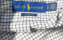 Load image into Gallery viewer, Ralph Lauren Mens Black White Long Sleeve Button-Up Shirt Size Large
