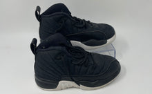 Load image into Gallery viewer, Nike Kids Air Jordan 12 Retro 151186-004 Black Sneakers Shoes Size 11C
