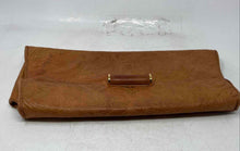 Load image into Gallery viewer, BCBGMAXAZRIA Womens Brown Paisley Embossed Chain Strap Clutch Purse
