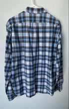 Load image into Gallery viewer, J.Crew Mens Blue Plaid Long Sleeve Collared Regular Fit Button-Up Shirt Size L
