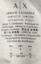 Load image into Gallery viewer, Armani Exchange Mens Green Cotton Short Sleeve Golf Polo Shirt Size Large
