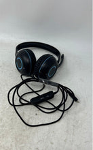 Load image into Gallery viewer, Cyber Acoustics AC-5014 Black Blue Durable USB-C Stereo Headset Untested
