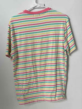 Load image into Gallery viewer, Forever 21 Mens Multicolor Striped Cotton Crew Neck Pullover T-Shirt Size Small
