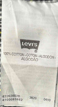 Load image into Gallery viewer, Levi's Mens Green Black Plaid Cotton Western Pearl Snap Button-Up Shirt Size XL
