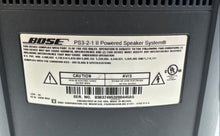 Load image into Gallery viewer, Bose PS3-2-1 II Black Acoustimass Module Powered Speaker System Not Tested
