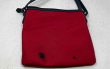 Load image into Gallery viewer, Tommy Hilfiger Womens Red Navy Outer Pocket Adjustable Strap Crossbody Bag
