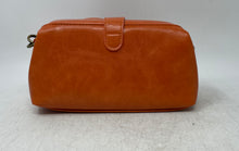 Load image into Gallery viewer, Grace's Bags Womens Orange Leather Detachable Strap Lined Crossbody Handbag
