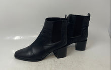 Load image into Gallery viewer, Forever 21 Womens Black Leather Almond Toe Block Heel Ankle Chelsea Boots Size 6
