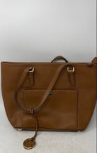 Load image into Gallery viewer, Michael Kors Womens Brown Inner Pocket Designer Double Handle Tote Purse
