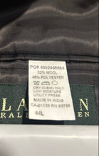 Load image into Gallery viewer, Lauren Ralph Lauren Mens Gray Long Sleeve Notch Lapel Two Button Blazer Size 44L

