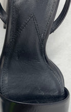 Load image into Gallery viewer, Zara Womens Black Leather Open Toe Block Heel Ankle Strap Sandals Size 38
