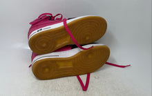 Load image into Gallery viewer, Nike Girls Air Force 1 Mid GS 518218-016 Black Vivid Pink Sneaker Shoes Sz 6.5Y
