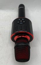 Load image into Gallery viewer, Masingo Black Red Handheld Wireless Controls LED Karaoke Microphone
