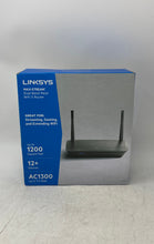 Load image into Gallery viewer, Linksys SetupED9 MR6350 Black Wireless Wi-Fi Router With Accessories Not Tested
