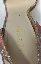 Load image into Gallery viewer, Nine West Womens Anistono Multicolor Shimmery High Heel Ankle Strap Sandals 9M
