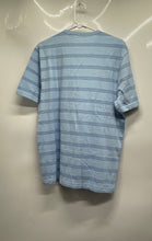 Load image into Gallery viewer, Banana Republic Mens Vintage Blue Striped Cotton Short Sleeve T-Shirt M With Tag

