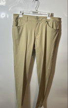 Load image into Gallery viewer, Lululemon Mens ABS Khaki Five-Pocket Tapered Leg Trouser Pants Size 34
