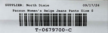 Load image into Gallery viewer, Pacsun Womens White Denim Light Wash Cargo Pocket Tapered Leg Jeans Size S
