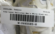 Load image into Gallery viewer, Nike Mens Lunar Ballistec 1.5 705285-107 White Black Yellow Sneakers Shoes Sz 11
