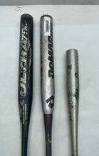 Load image into Gallery viewer, Lot Of 3 Pcs Tee Ball Black Silver-Tone Aluminum Outdoor Game Baseball Bats
