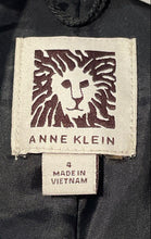 Load image into Gallery viewer, Anne Klein Womens Dark Gray Striped Notch Lapel Three-Button Blazer Size 4
