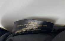 Load image into Gallery viewer, Yves Saint Laurent Beauty Womens Purple Faux Leather Zipper Cosmetic Bag Damaged
