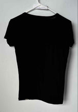 Load image into Gallery viewer, Attitude Paris Womens Black Graphic Print Short Sleeve Pullover T-Shirt Size S
