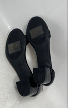 Load image into Gallery viewer, Top Moda Womens Black Open Toe Block Heels Adjustable Ankle Strap Sandals Sz 10
