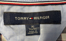 Load image into Gallery viewer, Tommy Hilfiger Mens Blue White Check Pockets Long Sleeve Button-Up Shirt Size XL
