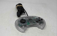 Load image into Gallery viewer, High Frequency Sega Genesis 6 Clear Button Wired Gamepad Controller Not Tested

