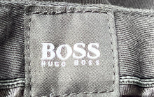 Load image into Gallery viewer, Hugo Boss Mens Black Flat Front Slash Pocket Regular Fit Trouser Pants Size 36R
