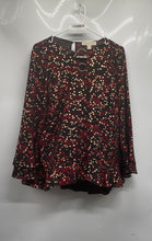 Load image into Gallery viewer, Michael Kors Womens Multicolor Print Long Sleeve Blouse Top Size Medium
