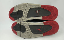 Load image into Gallery viewer, Authentic Nike Mens Air Jordan 4 RM Black Red Sneakers Shoes Size 12 Stained
