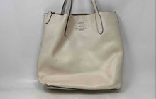 Load image into Gallery viewer, Coach Womens Thea White Pebbled Leather Double Handle Lined Tote Handbag
