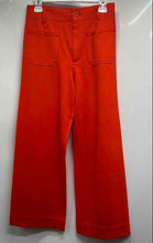 Load image into Gallery viewer, Jones New York Womens Orange Pockets Regular-Fit Wide-Leg Cropped Pants Size 6
