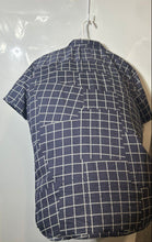 Load image into Gallery viewer, Armani Exchange Mens Blue Short Sleeve Collared Button-Up Shirt Size 2XL

