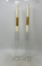 Load image into Gallery viewer, Set Of 4 Pcs Oleg Cassini Crystal Glass Home Decor Collectible Candlestick

