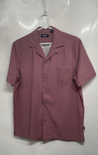 Load image into Gallery viewer, DKNY Mens Pink Printed Short Sleeve Button-Up Shirt Size Small
