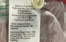 Load image into Gallery viewer, J.Crew Mens Red White Printed Hawaiian Short Sleeve Button-Up Shirt Size Small

